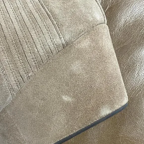 CHOCOLAT BLU ‘Walden’ Tan Suede Wedge Boots – Size 8 - Picture 7 of 8